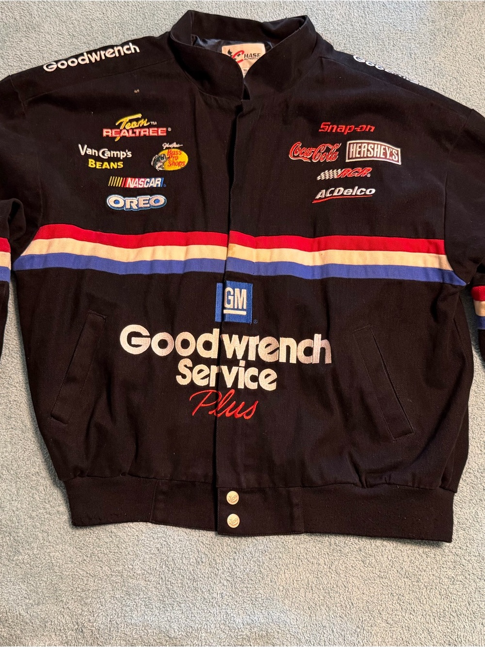 Vintage Chase Authentics Dale Earnhardt Goodwrench NASCAR Racing Jacket Medium